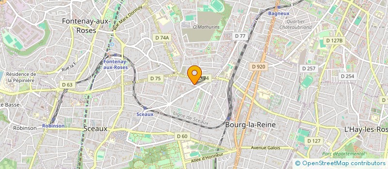 localisation de l'entreprise MONSIEUR ARTHUR REGNIER  SCEAUX