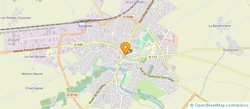 localisation de l'entreprise MONSIEUR ARTHUR RIPPE  SURGERES