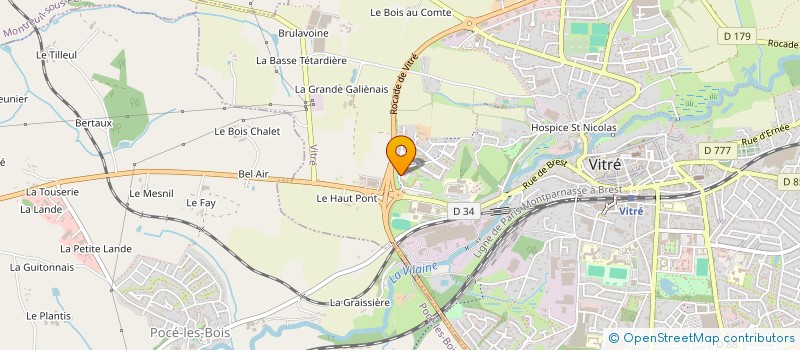 localisation de l'entreprise MONSIEUR ARTHUR RISSEL  VITRE