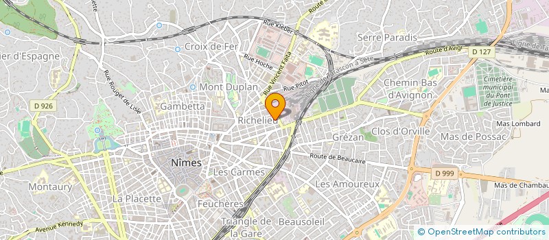 localisation de l'entreprise MONSIEUR ARTHUR ROLLAND  NIMES