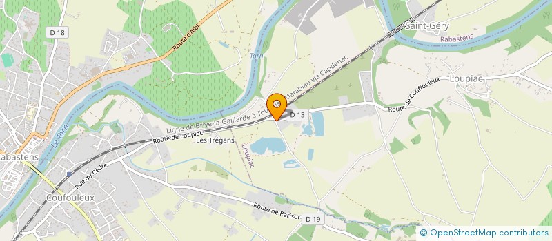 localisation de l'entreprise MONSIEUR ARTHUR ROQUES  LOUPIAC