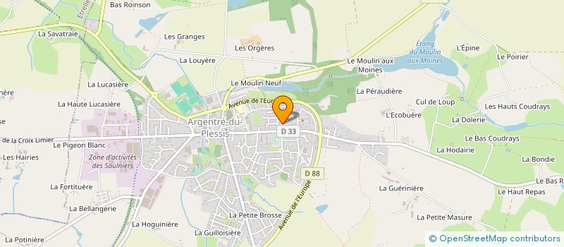 localisation de l'entreprise MONSIEUR ARTHUR SALMON  ARGENTRE-DU-PLESSIS