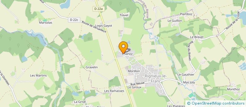 localisation de l'entreprise MONSIEUR ARTHUR SANCHEZ à RIGNIEUX-LE-FRANC