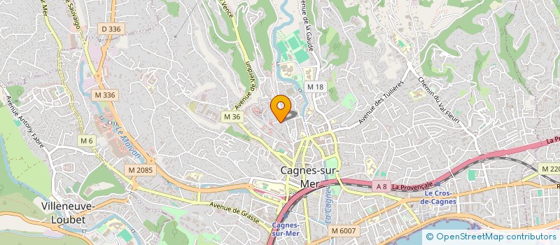localisation de l'entreprise MONSIEUR ARTHUR SARVARIE à CAGNES-SUR-MER