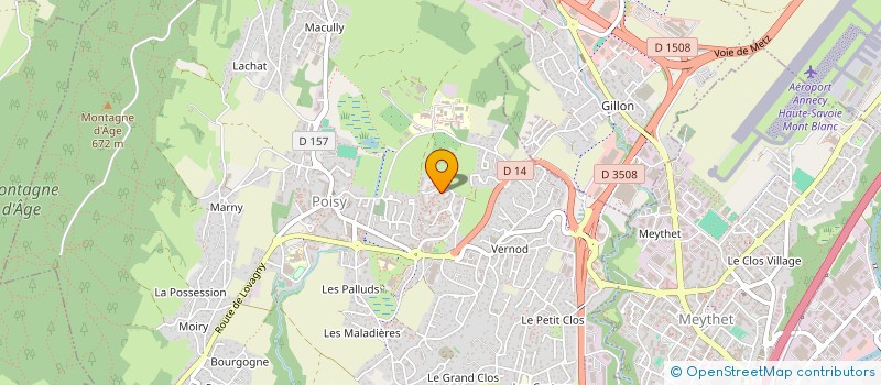 localisation de l'entreprise MONSIEUR ARTHUR SAVALLI  POISY