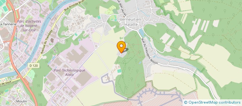 localisation de l'entreprise MONSIEUR ARTHUR SERENNE  VERNEUIL-EN-HALATTE