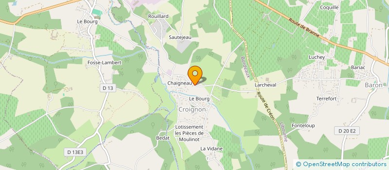 localisation de l'entreprise MONSIEUR ARTHUR SIBILLE  CROIGNON