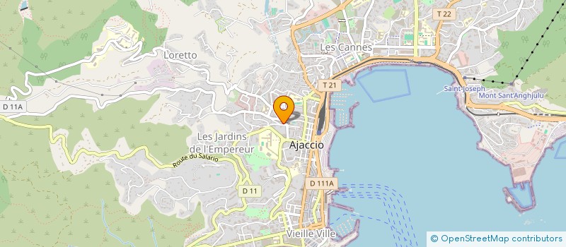 localisation de l'entreprise MONSIEUR ARTHUR SOLINAS  AJACCIO