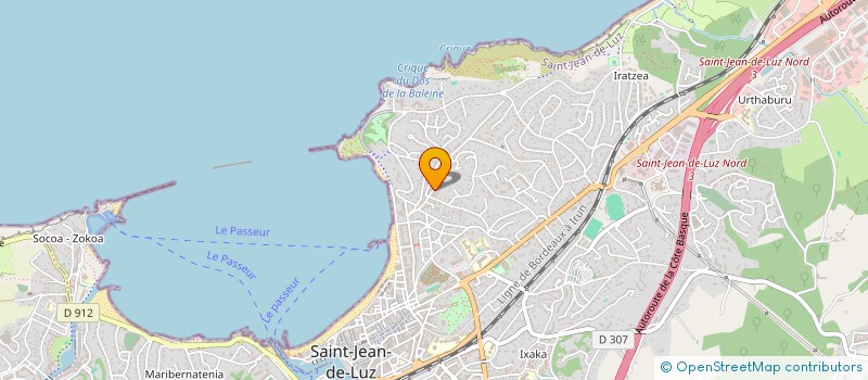 localisation de l'entreprise MONSIEUR ARTHUR TACHEAU  SAINT-JEAN-DE-LUZ