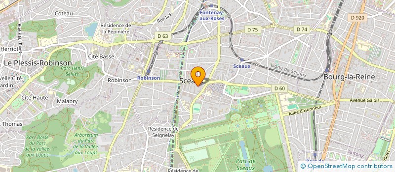 localisation de l'entreprise MONSIEUR ARTHUR TAINTURIER à SCEAUX