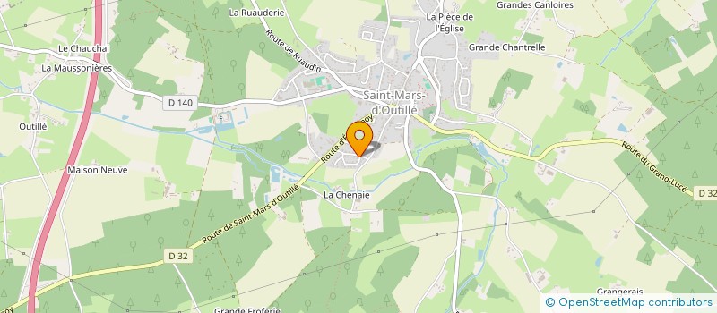 localisation de l'entreprise MONSIEUR ARTHUR THIBAULT  SAINT-MARS-D'OUTILLE