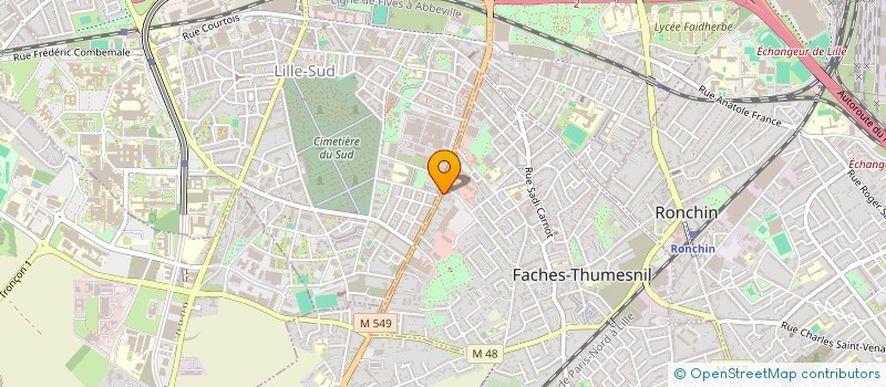 localisation de l'entreprise MONSIEUR ARTHUR THIESSE  FACHES-THUMESNIL