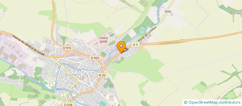 localisation de l'entreprise MONSIEUR ARTHUR THIEVET  DOULLENS