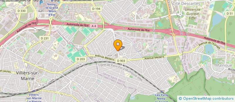 localisation de l'entreprise MONSIEUR ARTHUR TOUPET  NOISY-LE-GRAND