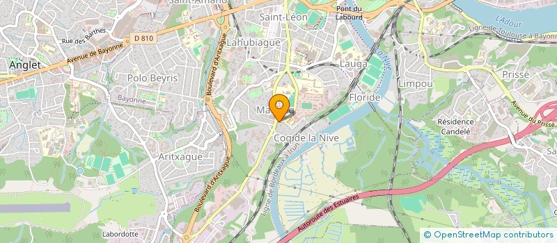 localisation de l'entreprise MONSIEUR ARTHUR VANPOUCKE  BAYONNE