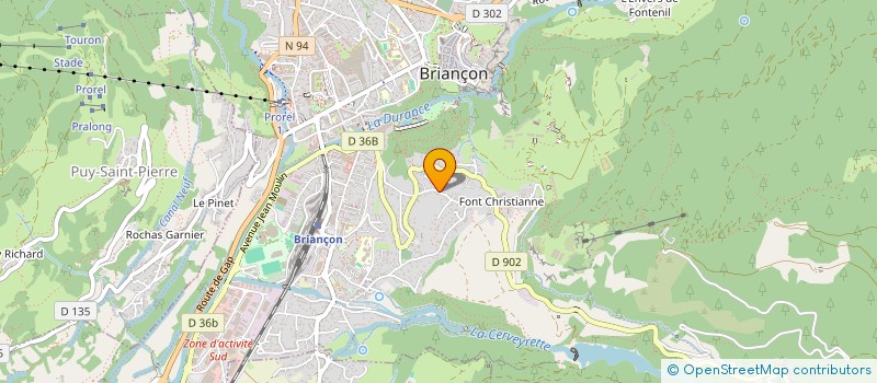 localisation de l'entreprise MONSIEUR ARTHUR VENEAU  BRIANCON