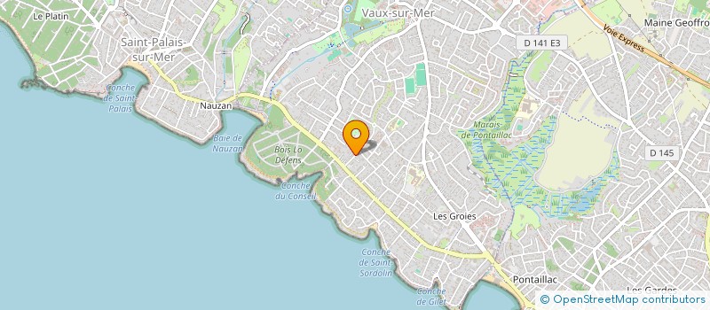 localisation de l'entreprise MONSIEUR ARTHUR VIAUD  VAUX-SUR-MER