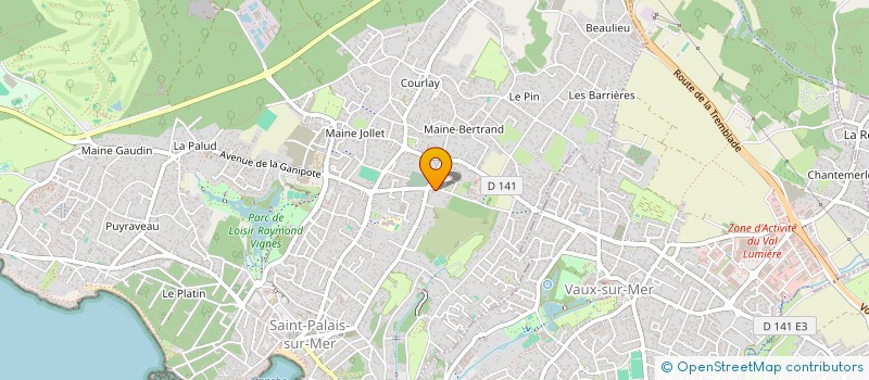 localisation de l'entreprise MONSIEUR ARTHUR VITTEAUX  SAINT-PALAIS-SUR-MER