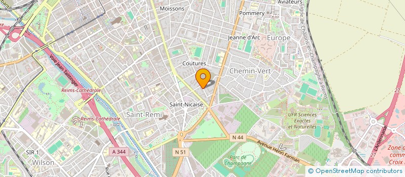 localisation de l'entreprise MONSIEUR ARTHUR WAFO NGUIFO  REIMS