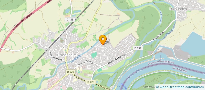 localisation de l'entreprise MONSIEUR ARTHUR WEBER  DRUSENHEIM