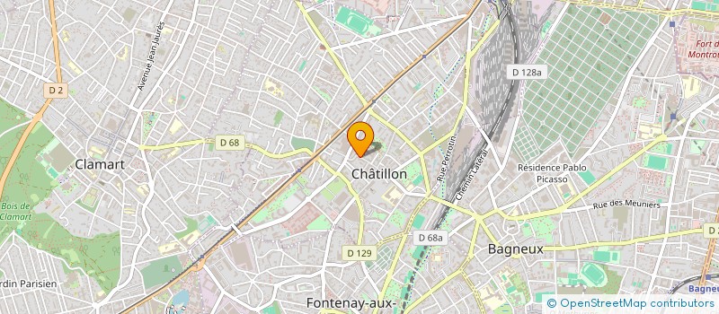 localisation de l'entreprise MONSIEUR ARTHUS BOURRIER  CHATILLON