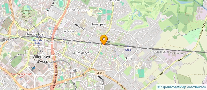 localisation de l'entreprise MONSIEUR ARTHUS MOTTE à VILLENEUVE-D'ASCQ