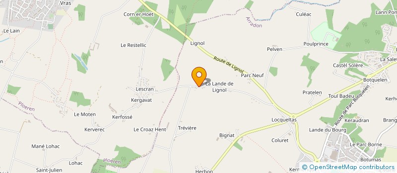localisation de l'entreprise MONSIEUR ARTHUS PILORGET à ARRADON
