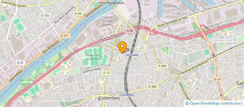 localisation de l'entreprise MONSIEUR ARTIOM SARATEANU  COLOMBES