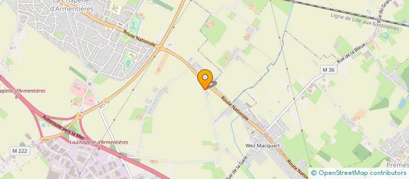 localisation de l'entreprise MONSIEUR ARTOUCH TADEVOSSIAN à LA CHAPELLE-D'ARMENTIERES