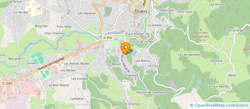 localisation de l'entreprise MONSIEUR ARTUR LOPES DA SILVA à THIERS