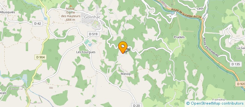 localisation de l'entreprise MONSIEUR ARTUR MARTINS à ENTRAYGUES-SUR-TRUYERE