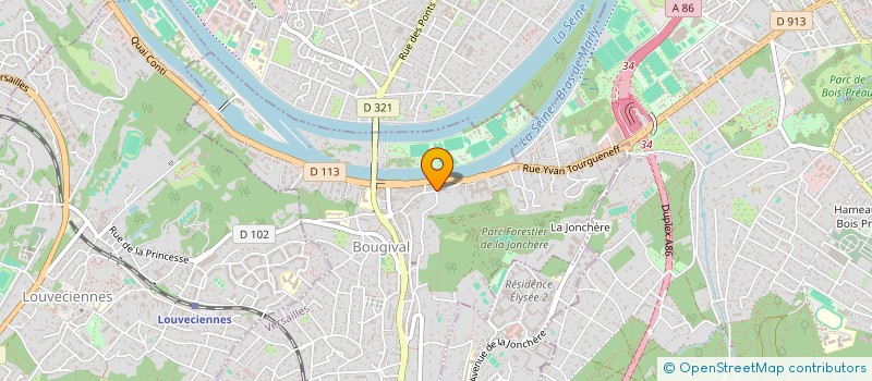 localisation de l'entreprise MONSIEUR ARTUR PINTO BASTO  BOUGIVAL