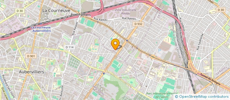 localisation de l'entreprise MONSIEUR ARUN KRITTNIA à LA COURNEUVE