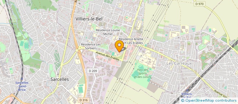 localisation de l'entreprise MONSIEUR ARUNNE SIVARAMOU  VILLIERS-LE-BEL