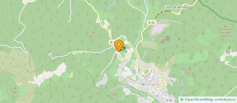 localisation de l'entreprise MONSIEUR ARY ABRASSART  COTIGNAC