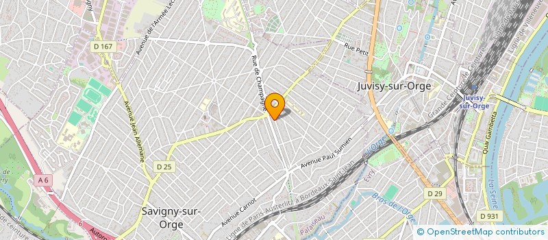 localisation de l'entreprise MONSIEUR ASA BANZA NSILOULOU à SAVIGNY-SUR-ORGE