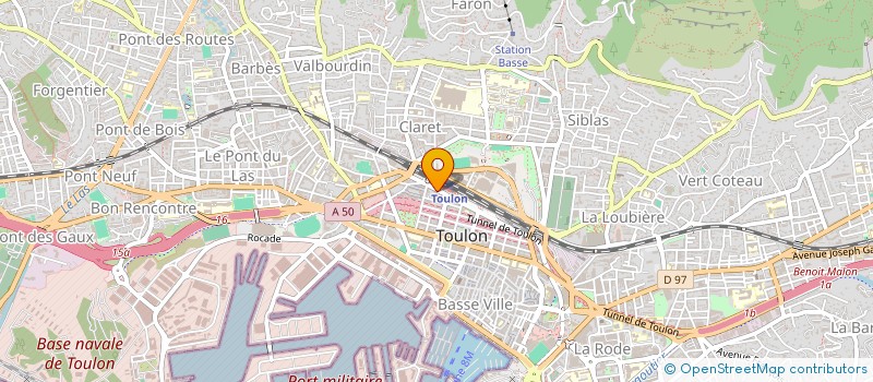 localisation de l'entreprise MONSIEUR ASADULLAH MAMOZAI  TOULON