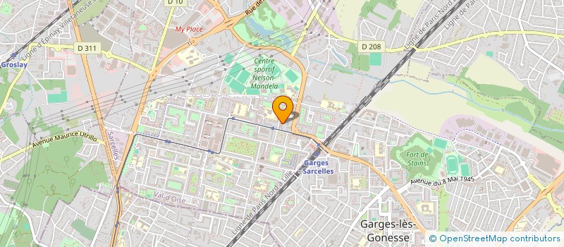 localisation de l'entreprise MONSIEUR ASADULLAH RAHIMI  SARCELLES