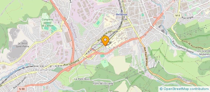 localisation de l'entreprise MONSIEUR ASADULLAHH AMARKHIL  SAINT-ETIENNE