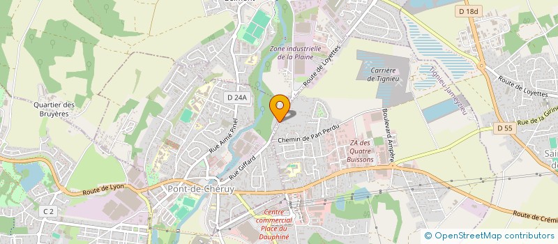 localisation de l'entreprise MONSIEUR ASDINE CHERAIET  TIGNIEU-JAMEYZIEU