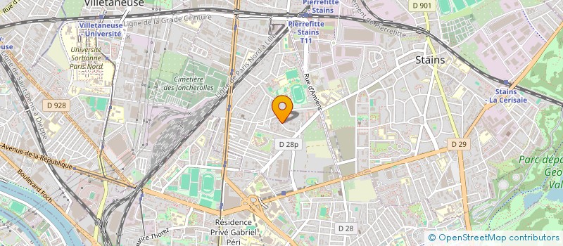 localisation de l'entreprise MONSIEUR ASEDINNE BOUHADJEB à PIERREFITTE-SUR-SEINE