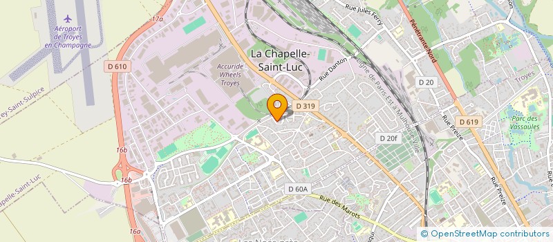 localisation de l'entreprise MONSIEUR ASGEDOM NEGA à LA CHAPELLE-SAINT-LUC
