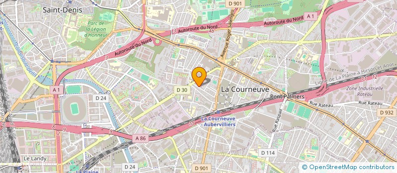 localisation de l'entreprise MONSIEUR ASHFAQ REHMAT à LA COURNEUVE