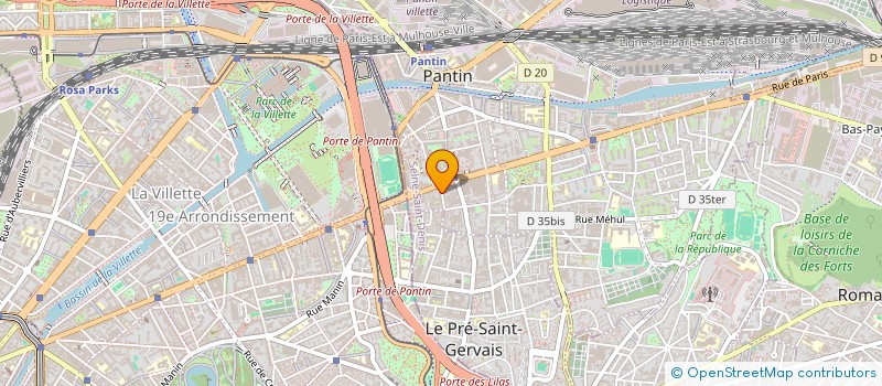 localisation de l'entreprise MONSIEUR ASHIK MOHAMMED à PANTIN