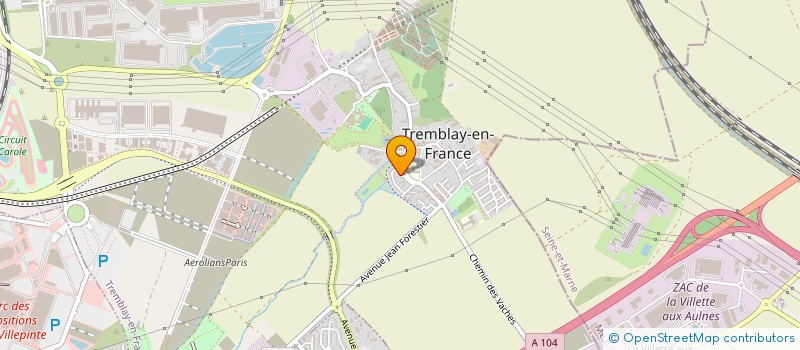 localisation de l'entreprise MONSIEUR ASHMITHAN SUBENDERAN à TREMBLAY-EN-FRANCE