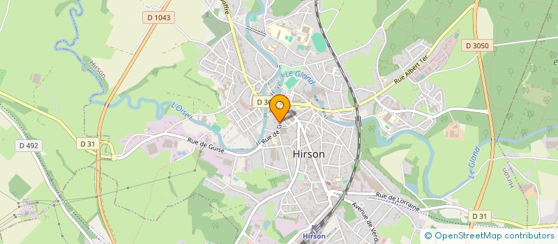 localisation de l'entreprise MONSIEUR ASHOT GURDJYAN  HIRSON