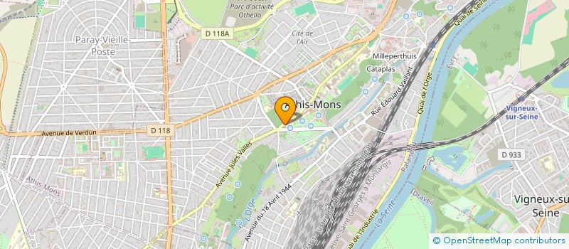 localisation de l'entreprise MONSIEUR ASHOT MKRTCHYAN à ATHIS-MONS
