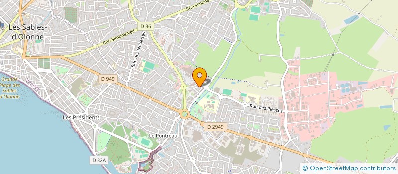 localisation de l'entreprise MONSIEUR ASHRAF ADAM MOHAMMED  LES SABLES-D'OLONNE