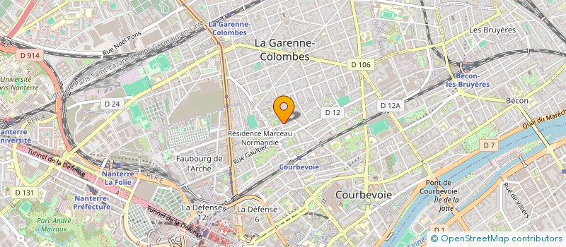 localisation de l'entreprise MONSIEUR ASHRAF LAKHOUA  COURBEVOIE