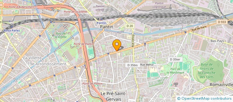 localisation de l'entreprise MONSIEUR ASHRAFUL ISLAM  PANTIN